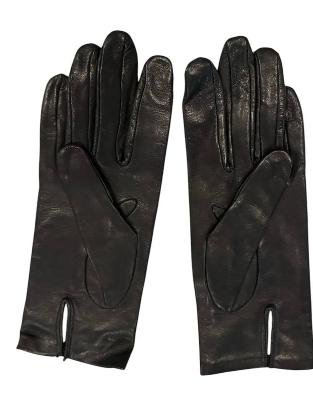 Vintage Classic soft Black Leather Gloves Sz S